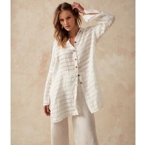 Estilo Emporio Carlita Coverup NWT 100% Italian Linen